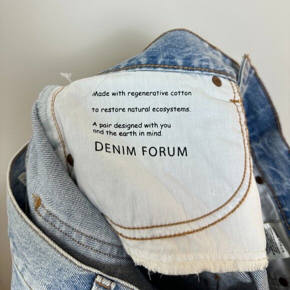 ARITZIA Denim Forum The '90s Cargo Mini Denim Skirt in Wash 7 Yrs Bleu Taboo - Picture 8 of 12